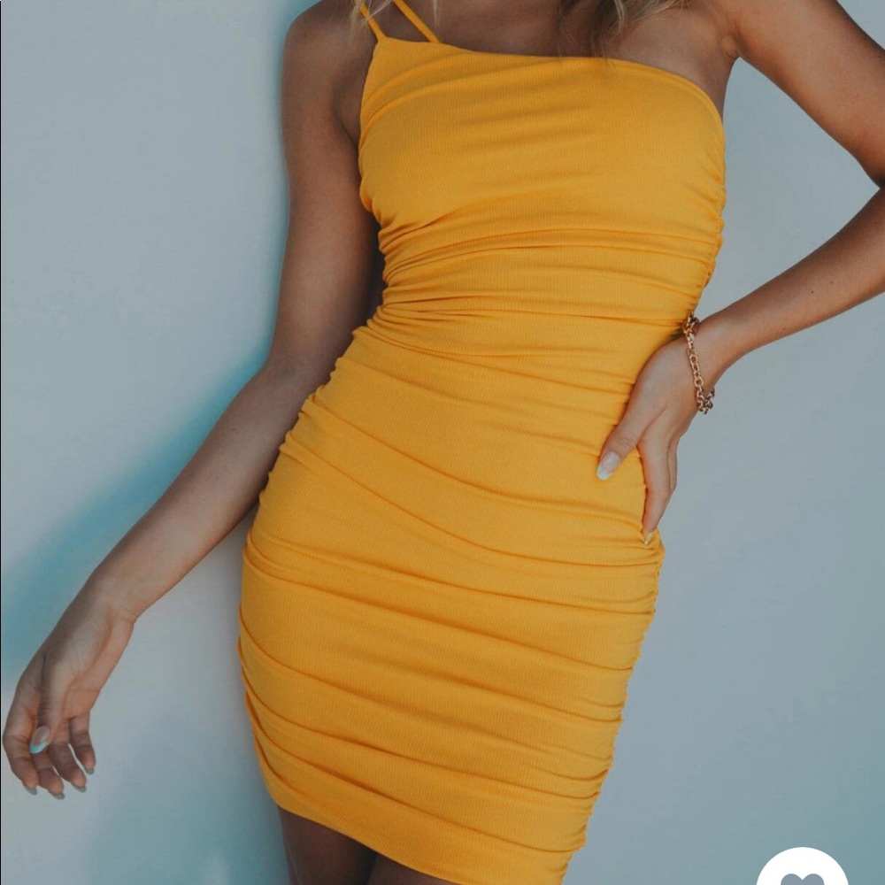 Princess Polly orange dress